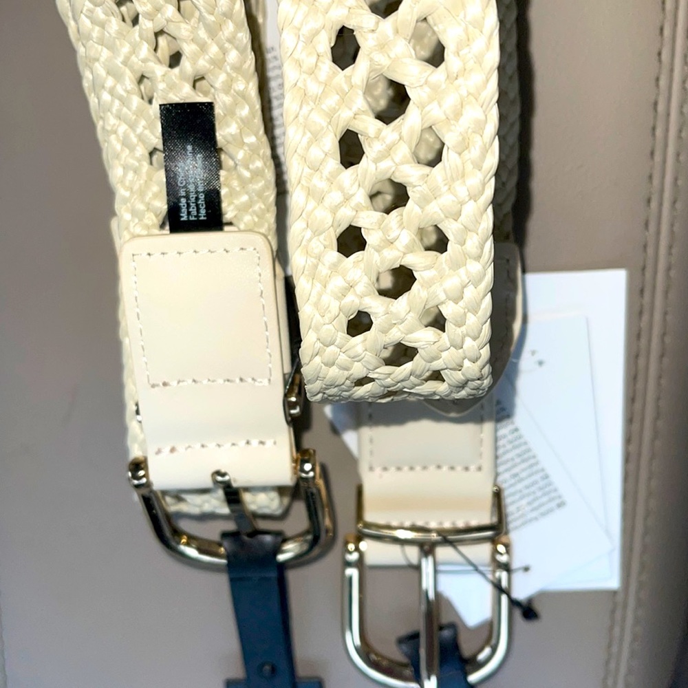 Brand new dress belts. Two belts together